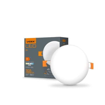shumee Vgradna bela okrogla svetilka brez okvirja 9,1 cm IP54 vgradna LED 9W DownLight Videx 4000K 950lm