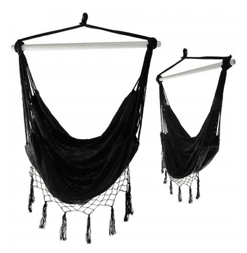 shumee ECARLA gugalnica viseči stol brazilska črna KR12CZ 1 kos