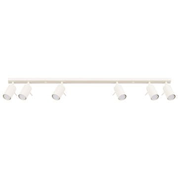 shumee Minimalistična bež stropna svetilka s trakom 117 cm, premični reflektorji za dnevno sobo in kuhinjo, 6xGU10 10W RING, Sollux Lighting