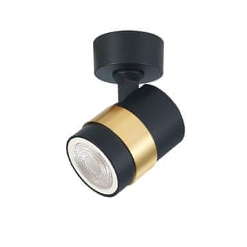 Spot Anillo 1xGU10 črna LP-770/1W BK Light Prestige