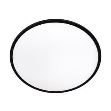 shumee Moderna črna okrogla stropna svetilka Ø28cm IP44 s spremenljivo barvo LED 24W PRYZMA Light Prestige