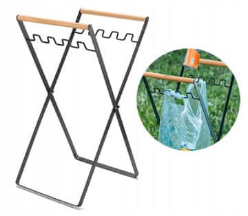 shumee STOJALO ZA VREČKE ZA SMETI, KAMPIRANJE, Žar