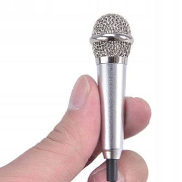 shumee MINI MIKROFON za karaoke, TELEFONSKI PRIKLJUČEK 3,5 mm AUX