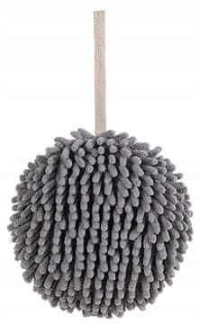 shumee BRISAČA ZA KUHINJO IN KOPALNICO NA VRVICI, SIVA, KROGLASTA KAVLJICA