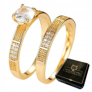 shumee Zlati POROČNI PRSTANI IZ JEKLA Par POZLAČENIH 17/19