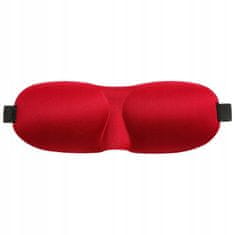 shumee 3D Premium maska za spanje - boljši spanec rdeča