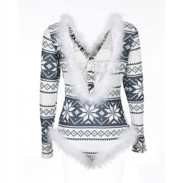 shumee ŽENSKA PIŽAMA VALENTINOVO DARILO ZA DEKLICO PLIŠASTI ZIMSKI VZORCI S