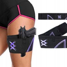 shumee Ženski stegenski tok za pištolo, podvezica za ženske, revija PURPLE