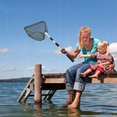 shumee Ribiška mreža, aluminijasta, teleskopska, trikotna, 190 cm