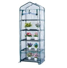 shumee MINI VRTNI RASTLINJAK ZA BALKON VERTIKALNI 5-NIVOJNI BALKONSKI FOLIAK XXL