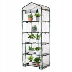 shumee MINI VRTNI RASTLINJAK ZA BALKON VERTIKALNI 5-NIVOJNI BALKONSKI FOLIAK XXL