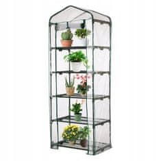 shumee MINI VRTNI RASTLINJAK ZA BALKON VERTIKALNI 5-NIVOJNI BALKONSKI FOLIAK XXL