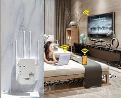 shumee Ojačevalnik Wi-Fi signala 300mb/s do 4 antene Dostopna točka usmerjevalnika