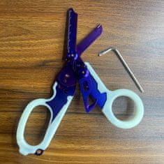 shumee MEDICINSKI TAKTIČNI REŠEVALNI ŠKARJI SVETLEČE V TEMI 6 V 1 ČRNE