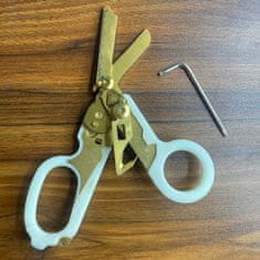 shumee MEDICINSKI TAKTIČNI REŠEVALNI ŠKARJI SVETLEČE V TEMI 6 V 1 ČRNE