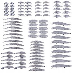 shumee 90-delni komplet za barvanje telesa, ščuka, ostriž, naredi sam, XXXL