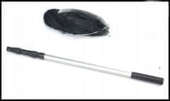 shumee Ribiška mreža za podmetanje dolga, aluminijasta, teleskopska, okrogla 210x40 cm