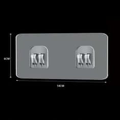 shumee NALEPKA S KAVLJIČKI Trak s KAVLJIČKI za KOPALNICO KUHINJSKO POLICO Samolepilni