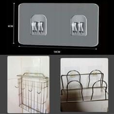 shumee NALEPKA S KAVLJIČKI Trak s KAVLJIČKI za KOPALNICO KUHINJSKO POLICO Samolepilni