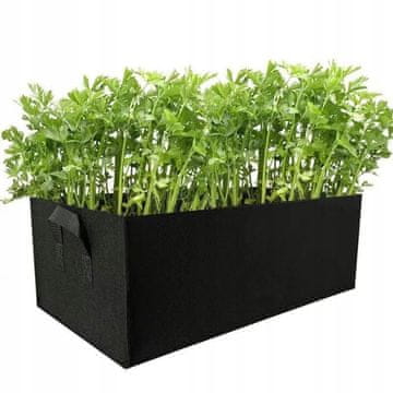 shumee ZELENJAVNI VRT VRTNI INŠPEKCIJSKI LONČEK ZA ZELIŠČA, CVETIČNI LONČEK, ŠKATLA IZ FILCA ZA BALKON 100x60x20