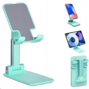 shumee STOJALO ZA TABLIČNI TELEFON za mizo ZLOŽLJIVO 4-13" Mint