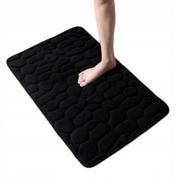 shumee Kopalniška preproga Protizdrsna SPOMINSKA PENA Kamni MAT Debela ČRNA