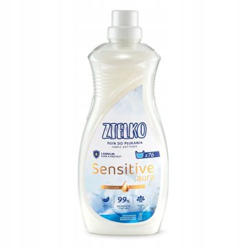 shumee SYLVECO Zielko mehčalec za perilo bel Sensitive Aura 1520 ml