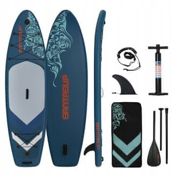 shumee Komplet SUP desk 300x85x12cm do 180kg za 3 osebe + dodatki XXXL