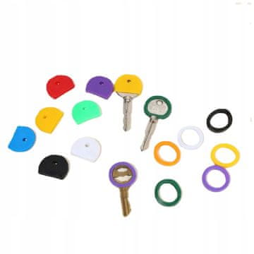 shumee Ovitki za KLJUČE Okrogli OBROKI KOMPLET ID etikete ETIKETE Silikonske 32 kosov