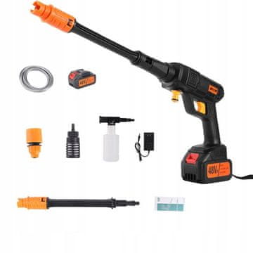 shumee BATERIJSKI VISOKOTLAČNI ČISTILNIK do 100 barov 600 W KOMPLET VRTNIH AVTOMOBILOV