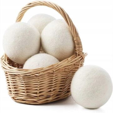 shumee VOLNENE KROGLE ZA PRANJE, SUŠENJE, MEHČANJE, ZA PUDE 7 cm x 6 kosov