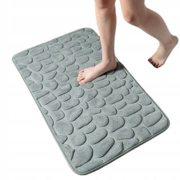 shumee KOPALNIŠKA PREPROGA Protizdrsna spominska pena Stones MAT Debela SIVA