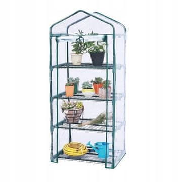 shumee MINI VRTNI RASTLINJAK ZA BALKON VERTIKALNI 4-NIVOJNI BALKON FOLIAK XL