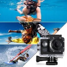 shumee 1080p FULL HD 2-palčna športna kamera, dodatki, vodoodporno ohišje, IP66 EXTREME