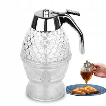 shumee DOZATOR MEDU, MEDENI SIRUPI IN ČOKOLADA, PLASTIČNI 240 ML 15 CM