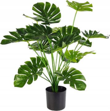 shumee UMETNA RASTLINA MONSTERA DELICIOSA 50-75 cm VELIKA REALISTIČNA XL dekoracija