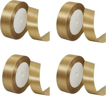 shumee Satenasti trakovi, darilni trak za dekoracijo, 2 cm x 22 m, rjavi, 4 kosi.