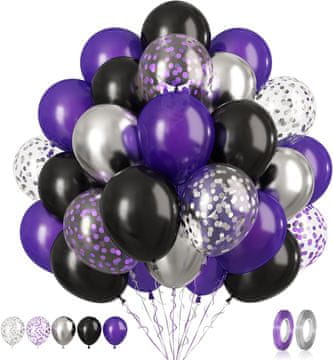 shumee Večbarvni lateks baloni za rojstni dan 30 cm 60 kosov