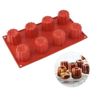 Silikonski model za torte za eno porcijo KWIATEK 8GN