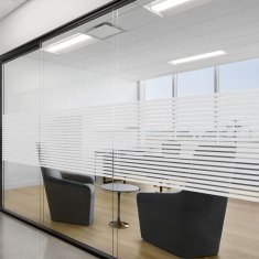 shumee Okenska folija s črtastim vzorcem, maskirna za okna, samolepilna, 75 x 300 cm