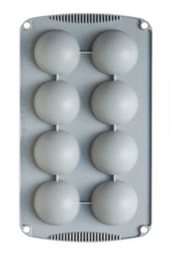 shumee Silikonski kalup za torte za eno porcijo HEMISPHERES BALLS 60mm DECORA