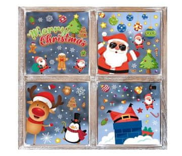 shumee Božične nalepke za okna za otroke 139 kosov 8 listov