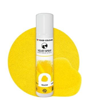 Food Colours Sprej za semiš RUMENA Živilska barva žamet 100 ml rumena