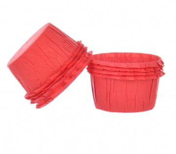 Decora Papirnati papirnati modelčki za kolačke RDEČI 55x35 mm 25 kosov