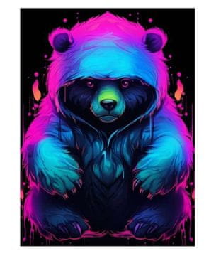 shumee 5D diamantno vezenje diamantna slika diamantna slika medvedka 30 x 40 cm