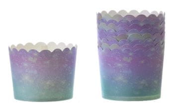 shumee Papirnati kozarci Samorog vijolični 60xv55 mm/50 kosov