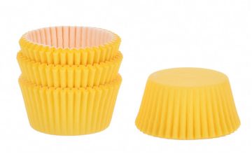 Decora RUMENI papirnati modelčki za kolačke 50x32 mm 75 kosov