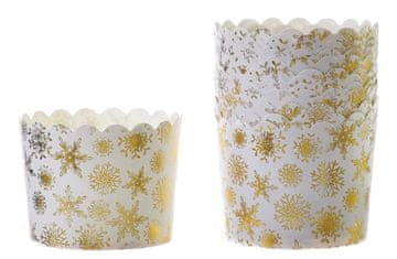 shumee Papirnati kozarčki Snežinke 60xv55 mm/50 kosov