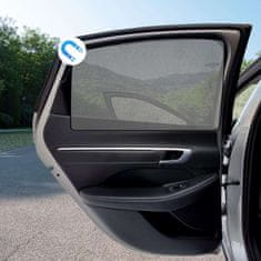 shumee Magnetni avtomobilski senčnik 80x50cm 2 kosa