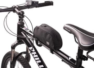 shumee Torba za krmilo kolesa, vodoodporna, 1 l, črna